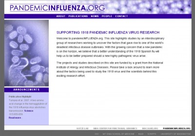 screenshot Pandemic Influenza