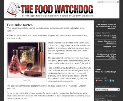 screenshot Food Watchdog