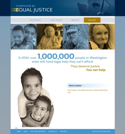 WordPress website for Campaign for Equal Justice