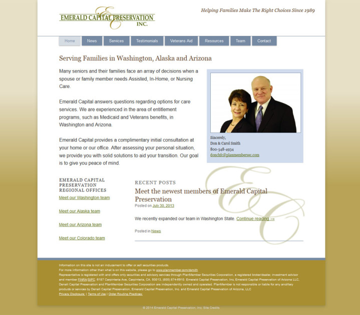 screenshot senior care services