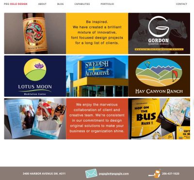 WordPress website for graphic designer