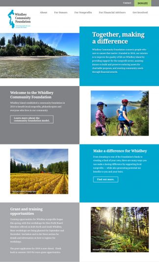 Whidbey Community Foundation website