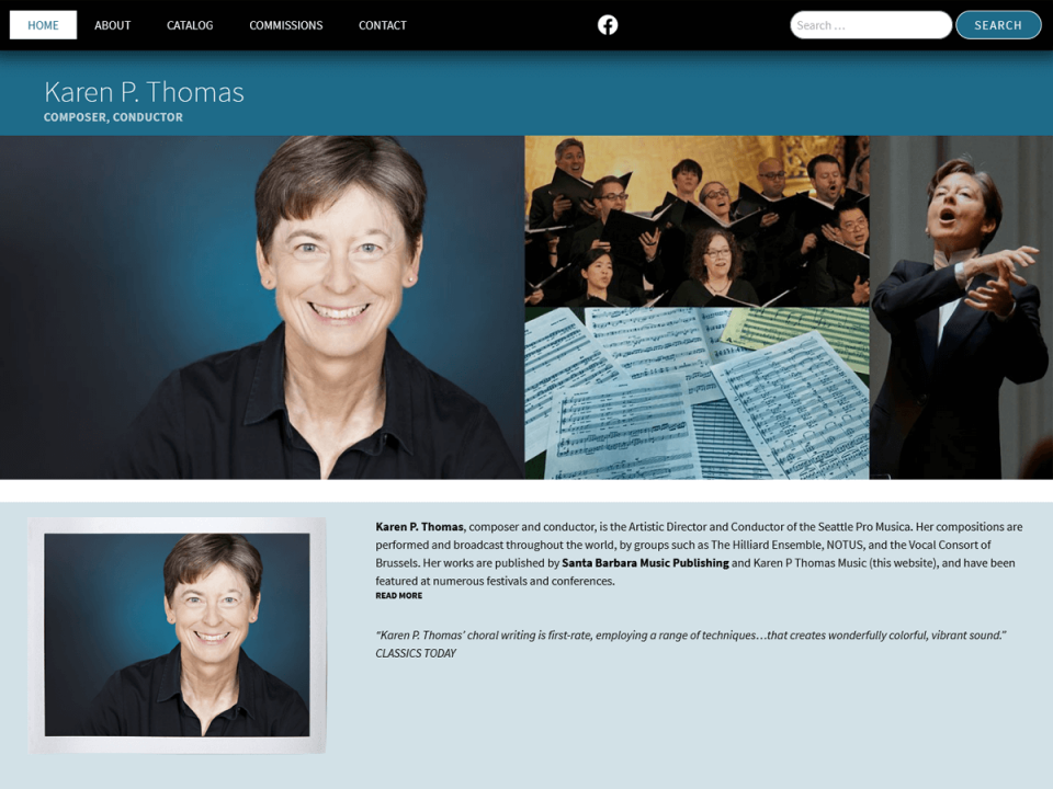 Conductor-Composer website screenshot