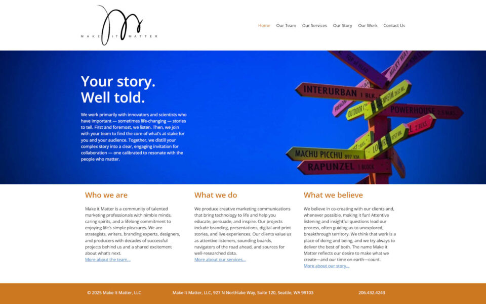 Marcom agency screenshot