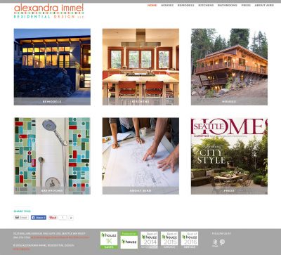 website for Alexandra Immel Residential Design