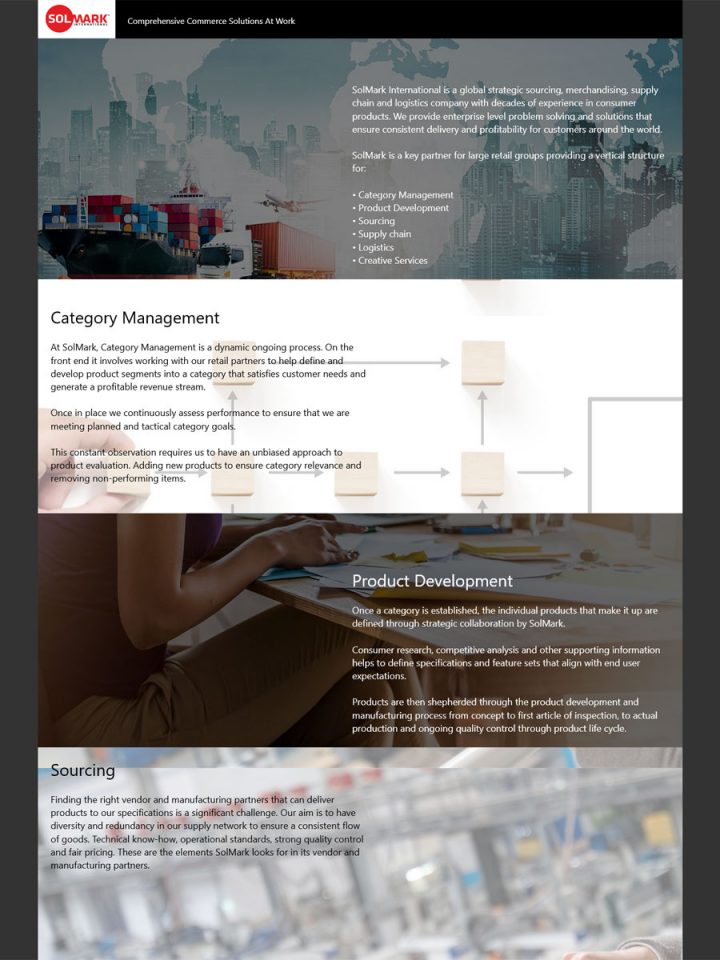 supply chain and logistics company website